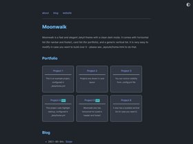 Moonwalk jekyll screenshot