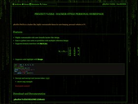 pRoJEct jekyll screenshot