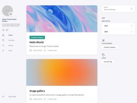 stack hugo screenshot