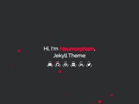 Neumorphism jekyll screenshot